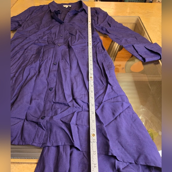 Umgee Tie Back Asymmetric Button Front Dress - Picture 11 of 11